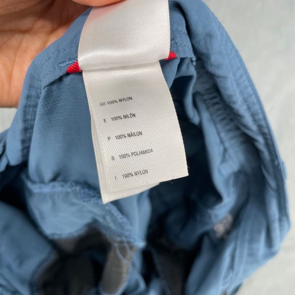 The North Face Shorts Womens 6 Blue 100% Nylon Outdoors Hiking Logo Camping - Picture 13 of 14